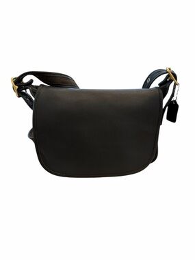 Rare Vtg 1998 Coach Patricia’s Legacy Flap Crossbody Bag Dark Navy Black #9951